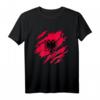 Albaner Albanien Flagge & Doppeladler Wappen T-Shirt – Stolz auf albanische Herkunft, Heimatverbundenheit & Geschenkidee für Albaner zu Weihnachten & Geburtstag