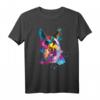 Deutscher Schäferhund Splash Art T-Shirt - Farbintensives Kunstdesign als Geschenk für Hundeliebhaber und Schäferhundfans