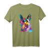 Deutscher Schäferhund Splash Art T-Shirt - Farbintensives Kunstdesign als Geschenk für Hundeliebhaber und Schäferhundfans