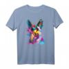 Deutscher Schäferhund Splash Art T-Shirt - Farbintensives Kunstdesign als Geschenk für Hundeliebhaber und Schäferhundfans