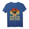 Deutscher Schäferhund Hund Welpe Retro Papa Geschenk T-Shirt – Perfekt für Hundehalter, Hundebesitzer & Hundezüchter zu Weihnachten, Geburtstag & Vatertag