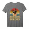 Deutscher Schäferhund Hund Welpe Retro Papa Geschenk T-Shirt – Perfekt für Hundehalter, Hundebesitzer & Hundezüchter zu Weihnachten, Geburtstag & Vatertag