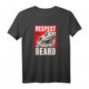 Bartagame Respekt vor der Barteidechse - Lustiges Reptiliengeschenk T-Shirt für Eidechsenliebhaber, Reptilienpapa & -mama, ideal zu Weihnachten & Geburtstag