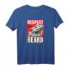 Bartagame Respekt vor der Barteidechse - Lustiges Reptiliengeschenk T-Shirt für Eidechsenliebhaber, Reptilienpapa & -mama, ideal zu Weihnachten & Geburtstag