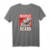 Bartagame Respekt vor der Barteidechse - Lustiges Reptiliengeschenk T-Shirt für Eidechsenliebhaber, Reptilienpapa & -mama, ideal zu Weihnachten & Geburtstag