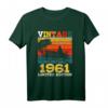 60 Jahre alt Angeln Fischer T-Shirt - Vintage 1961 Geburtstag Geschenk für Männer und Jungen, perfekt für Angler & Fischer-Omas & -Opas