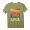 60 Jahre alt Angeln Fischer T-Shirt - Vintage 1961 Geburtstag Geschenk für Männer und Jungen, perfekt für Angler & Fischer-Omas & -Opas