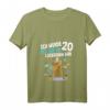 Damen & Herren 20. Geburtstag T-Shirt mit Lama Alpaka V-Ausschnitt – Lustiges Geschenk für 2001 Geborene, Freunde & Familie