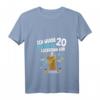 Damen & Herren 20. Geburtstag T-Shirt mit Lama Alpaka V-Ausschnitt – Lustiges Geschenk für 2001 Geborene, Freunde & Familie