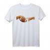 American Football Michelangelo Hand Lustiges Football Fan T-Shirt – Perfektes Geschenk für Football-Fans zu Weihnachten & Geburtstagen