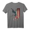 Adler Amerikanischer Patriot US Amerika USA Flagge Outfit T-Shirt - Patriotisches Geschenk für Damen, Herren, Kinder & Jugendliche