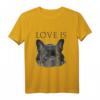 Französische Bulldogge Liebe T-Shirt – Niedliches Schwarzes Hundeshirt für Bulldoggenfans, Hundebesitzer & Valentinstag Geschenk