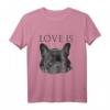 Französische Bulldogge Liebe T-Shirt – Niedliches Schwarzes Hundeshirt für Bulldoggenfans, Hundebesitzer & Valentinstag Geschenk