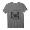 Französische Bulldogge Liebe T-Shirt – Niedliches Schwarzes Hundeshirt für Bulldoggenfans, Hundebesitzer & Valentinstag Geschenk