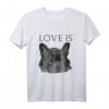 Französische Bulldogge Liebe T-Shirt – Niedliches Schwarzes Hundeshirt für Bulldoggenfans, Hundebesitzer & Valentinstag Geschenk
