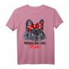 Französische Bulldogge Mama Frenchie Frauchen T-Shirt - Lustiges Hunde-Motiv für Hundeliebhaber, Muttertag & Weihnachtsgeschenk