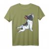 Französische Bulldogge Yoga T-Shirt für Frauen Lustig Hund Welpe - Perfektes Geschenk für Hunde- und Yoga-Fans