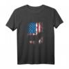 Bulldogge Amerika USA Fahne - Patriotisches Hunde T-Shirt für Bulldoggenliebhaber & Hundebesitzer, ideales Geschenk zum Vatertag, Geburtstag & Weihnachten