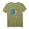 Bulldogge Amerika USA Fahne - Patriotisches Hunde T-Shirt für Bulldoggenliebhaber & Hundebesitzer, ideales Geschenk zum Vatertag, Geburtstag & Weihnachten