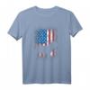 Bulldogge Amerika USA Fahne - Patriotisches Hunde T-Shirt für Bulldoggenliebhaber & Hundebesitzer, ideales Geschenk zum Vatertag, Geburtstag & Weihnachten