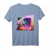 Englische Bulldogge Pop Art Porträt T-Shirt - Perfektes Geschenk für Hundebesitzer, Hundeliebhaber und Züchter