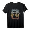 Funky Vintage Retro Katzen Silhouette T-Shirt – Stylisches Design für Katzenliebhaber & Retro-Fans