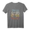 Funky Vintage Retro Katzen Silhouette T-Shirt – Stylisches Design für Katzenliebhaber & Retro-Fans