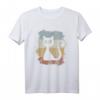 Funky Vintage Retro Katzen Silhouette T-Shirt – Stylisches Design für Katzenliebhaber & Retro-Fans