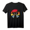 Funky Vintage Retro Katzen Silhouette T-Shirt – Coole Geschenkidee für Katzenliebhaber und Tierfreunde