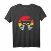 Funky Vintage Retro Katzen Silhouette T-Shirt – Coole Geschenkidee für Katzenliebhaber und Tierfreunde
