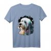 Outer Space Old English Sheepdog T-Shirt – Galaxy Astronaut Bobtail für Sheepdog-Fans, Weltraum-Design & Tierliebhaber
