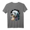 Outer Space Old English Sheepdog T-Shirt – Galaxy Astronaut Bobtail für Sheepdog-Fans, Weltraum-Design & Tierliebhaber