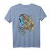 Leopard Musik - Tierliebhaber Kunst Kopfhörer Tier Leopard T-Shirt für Tierfans & Freunde