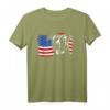 American Staffordshire Terrier T-Shirt mit Amerika Fahne – Perfektes Geschenk für Hundeliebhaber, Herrchen, Frauchen & Züchter