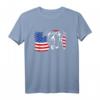 American Staffordshire Terrier T-Shirt mit Amerika Fahne – Perfektes Geschenk für Hundeliebhaber, Herrchen, Frauchen & Züchter