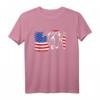 American Staffordshire Terrier T-Shirt mit Amerika Fahne – Perfektes Geschenk für Hundeliebhaber, Herrchen, Frauchen & Züchter