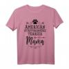 American Staffordshire Terrier Mama Hunde Liebhaber T-Shirt – Lustiges Geschenk für Hundebesitzer zu Weihnachten, Geburtstag & Hundetag