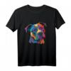 Amstaff Besitzer T-Shirt mit American Staffordshire Terrier Kunstwerk - Perfekt für Hundeliebhaber & Pit Bull Fans