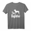 The Dogfather T-Shirt für American Staffordshire Terrier Hundebesitzer – Lustiges Hunde T-Shirt als Geschenk zu Weihnachten oder Geburtstag