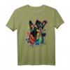 Deutscher Schäferhund mit Splatter-Deko - Hundeliebe T-Shirt für Hundefans, Rassevereine & als humorvolles Geschenk