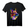 Deutscher Schäferhund Pop Art Porträt T-Shirt für Hundebesitzer & Hundeliebhaber – Perfektes Geschenk für Herrchen, Frauchen & Züchter