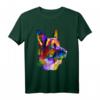 Deutscher Schäferhund Pop Art Porträt T-Shirt für Hundebesitzer & Hundeliebhaber – Perfektes Geschenk für Herrchen, Frauchen & Züchter