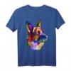 Deutscher Schäferhund Pop Art Porträt T-Shirt für Hundebesitzer & Hundeliebhaber – Perfektes Geschenk für Herrchen, Frauchen & Züchter