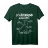Deutscher Schäferhund Anatomie T-Shirt – Lustiges Hundemotiv für Hundebesitzer, Züchter und Hundeliebhaber, perfektes Geschenk für Schäferhundfans