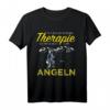 Herren Angel Therapie T-Shirt mit lustigem Spruch – Perfektes Geschenk für Ehemann, Papa und Opa zum Angeln, Urlaub und Naturerlebnis