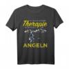 Herren Angel Therapie T-Shirt mit lustigem Spruch – Perfektes Geschenk für Ehemann, Papa und Opa zum Angeln, Urlaub und Naturerlebnis