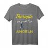 Herren Angel Therapie T-Shirt mit lustigem Spruch – Perfektes Geschenk für Ehemann, Papa und Opa zum Angeln, Urlaub und Naturerlebnis
