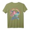 HapFrog T-Shirt mit Little Mermaid Pastel Rainbow Retro Grafik - Offiziell lizenziertes Geschenk für Meerjungfrauen-Fans