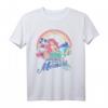 HapFrog T-Shirt mit Little Mermaid Pastel Rainbow Retro Grafik - Offiziell lizenziertes Geschenk für Meerjungfrauen-Fans