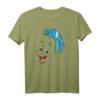 HapFrog The Little Mermaid Flounder Big Face T-Shirt – Vintage Disney Mermaid Geschenk für Männer, Frauen, Kinder und Jugendliche